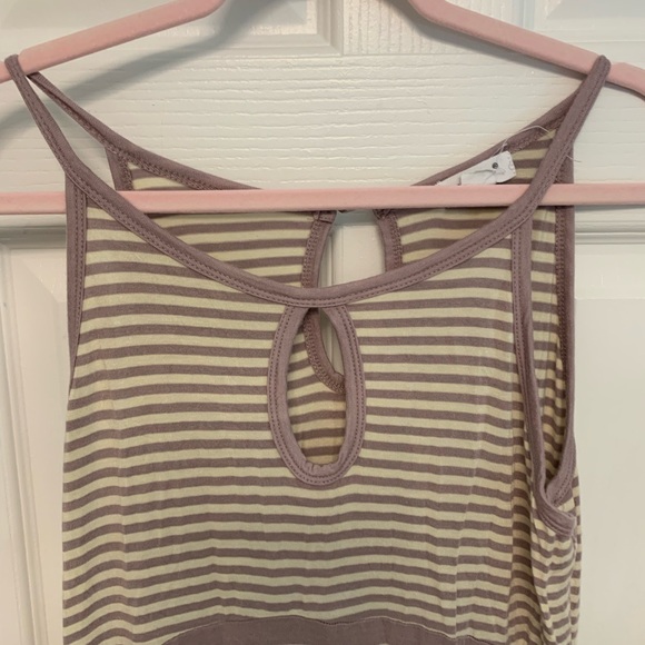 Exist striped key hole maxi dress. Size medium - Picture 3 of 10